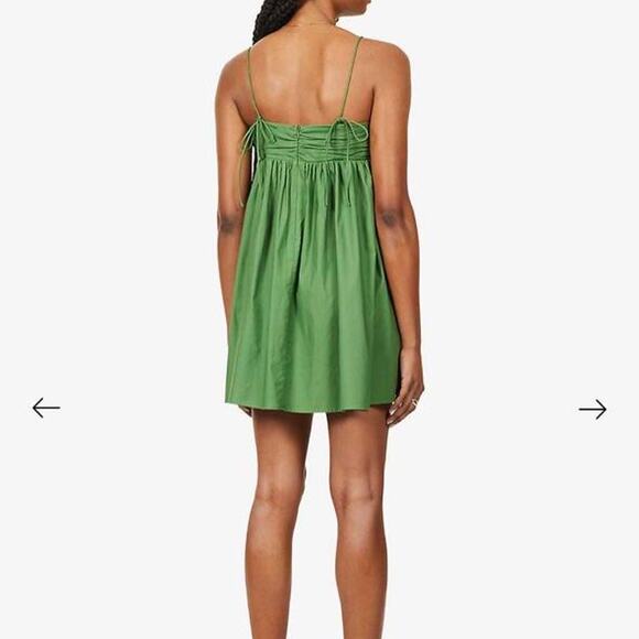 Reformation Catarina Mini Dress in Palm Green - Size: 0 - Picture 4 of 10